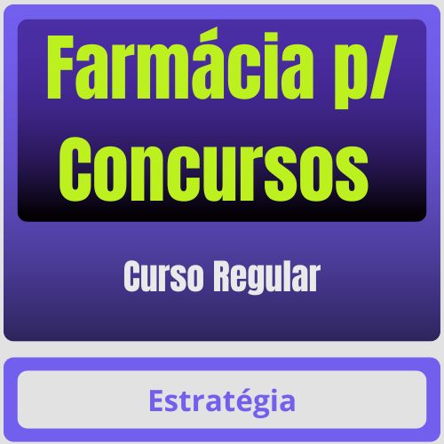 Farmácia p Concursos Farmácia p/ Concursos - Curso Regular - Rateio de Curso | Rateio Concursos | Melhor Site de Rateio de Cursos