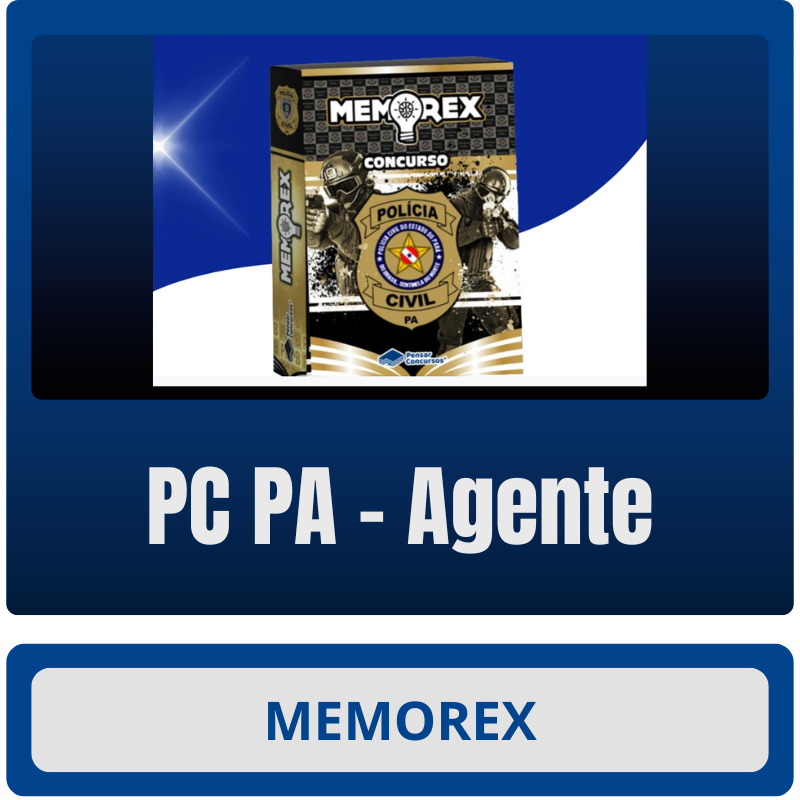 PC PA (Agente Memorex - PC PA (Agente) - Rateio de Curso | Rateio Concursos | Melhor Site de Rateio de Cursos