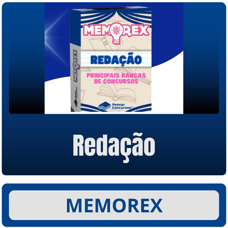Redação Memorex Redação (Principais Bancas de Concursos Públicos) - Rateio de Curso | Rateio Concursos | Melhor Site de Rateio