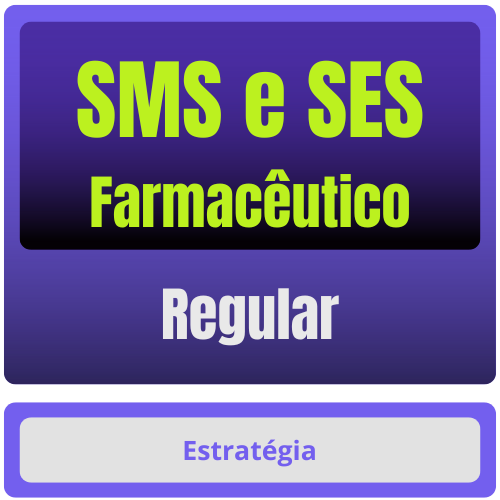 SMS E SES Farmacêutico Regular SMS e SES (Farmacêutico) Pacote Completo - Rateio de Curso | Rateio Concursos | Melhor Site de Rateio de Cursos