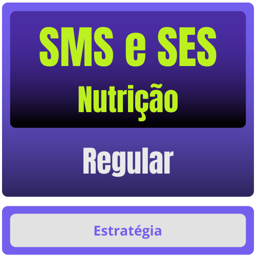 SMS E SES Nutrição Regular SMS e SES (Nutrição) Pacote Completo - Rateio de Curso | Rateio Concursos | Melhor Site de Rateio de Cursos