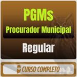 PGMs (Procurador Municipal) Pacote Teórico (Regular) - 2026 - Rateio de Curso | Rateio Concursos | Melhor Site de Ratei