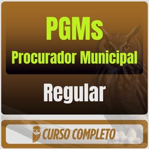 PGMs (Procurador Municipal) Pacote Teórico (Regular) - 2026 - Rateio de Curso | Rateio Concursos | Melhor Site de Ratei