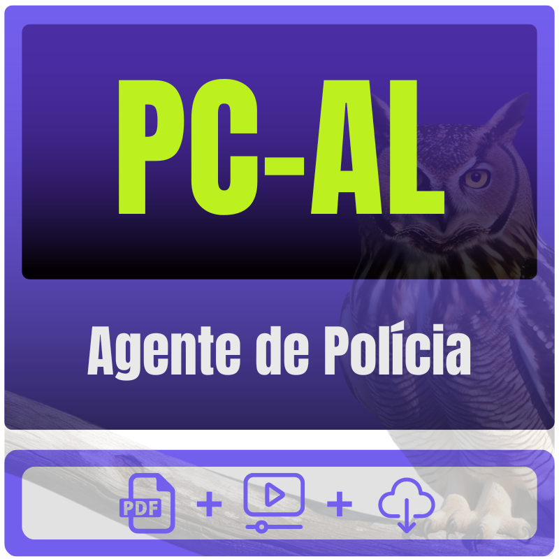 Agente de Polícia PC-AL (Agente de Polícia) Pós-Edital - 2026 - Rateio de Curso | Rateio Concursos | Melhor Site de Rateio de Cursos