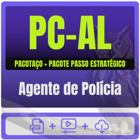 PC-AL (Agente de Polícia) Pacotaço - Pacote Teórico + Pacote Passo Estratégico - 2026 (Pós-Edital) - Rateio de Curso |