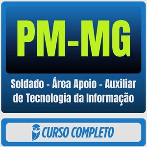 rateio curso Estratégia PM-MG - Soldado - Área Apoio (Auxiliar de Tecnologia da Informação) Pacote PM-MG - Soldado - Área Apoio (Auxiliar de Tecnologia da Informação) - 2026 - Rateio de Curso | Rateio Concursos | Melho