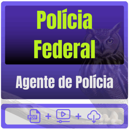 Polícia Federal (Agente de Polícia) Pós-Edital - 2025 - Rateio de Curso | Rateio Concursos | Melhor Site de Rateio de C