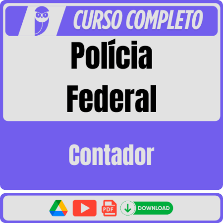 Polícia Federal (Contador) Pós-Edital - 2025 - Rateio de Curso | Rateio Concursos | Melhor Site de Rateio de Cursos