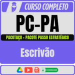 PC-PA (Escrivão) Pacotaço - Pacote Teórico + Passo Estratégico - Rateio de Curso | Rateio Concursos | Melhor Site de Ra