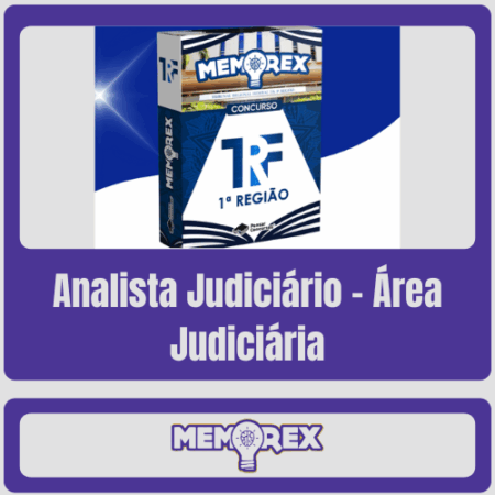 Memorex TRF 1 (Analista Judiciário - Área Judiciária) - Somente PDF - Rateio de Curso | Rateio Concursos | Melhor Site