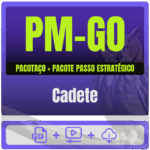 PM-GO (Cadete) Pacotaço - Pacote Teorico + Pacote Passo Estratégico - Rateio de Curso | Rateio Concursos | Melhor Site