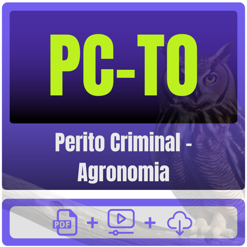 Perito Criminal - Agronomia PC-TO (Perito Criminal - Agronomia) Pacote Completo - Rateio de Curso | Rateio Concursos | Melhor Site de Rateio de Cur