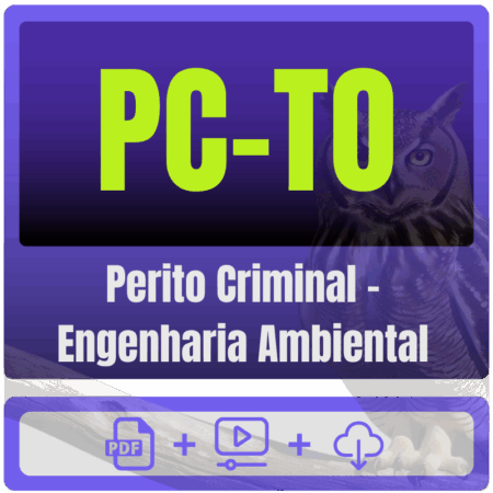 PC-TO (Perito Criminal - Engenharia Ambiental) Pacote - Rateio de Curso | Rateio Concursos | Melhor Site de Rateio de C