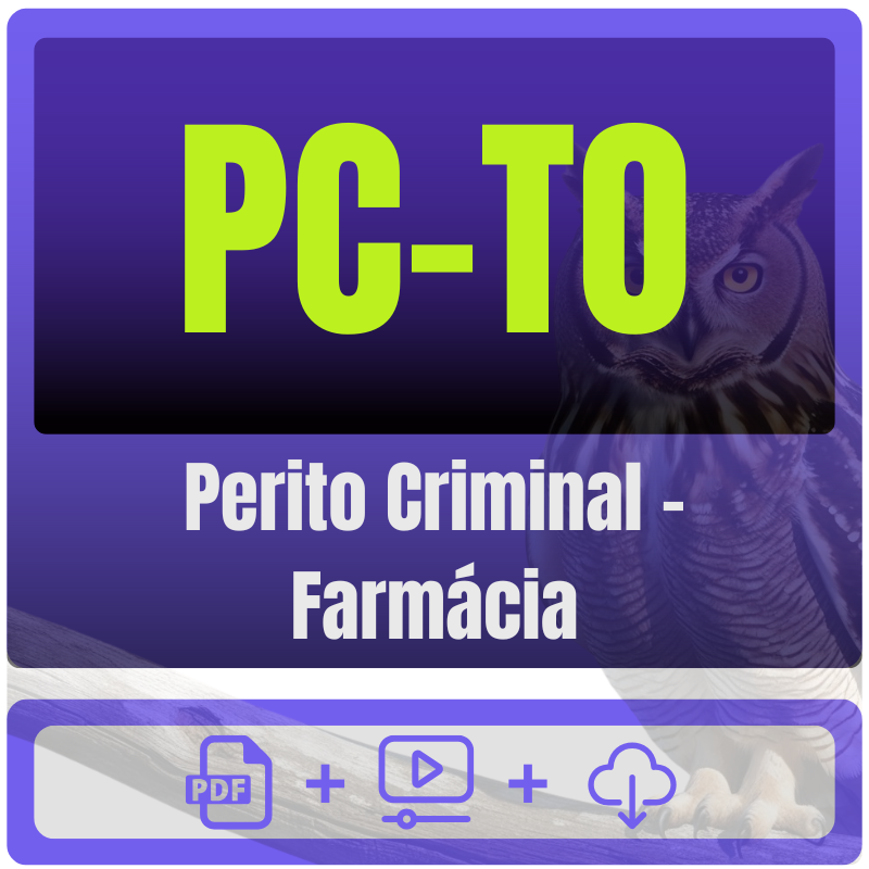 Perito Criminal - Farmácia PC-TO (Perito Criminal - Farmácia) Pacote Completo - Rateio de Curso | Rateio Concursos | Melhor Site de Rateio de Curs
