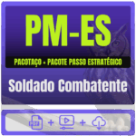 PM-ES (Soldado Combatente) Pacotaço - Pacote Teórico + Pacote Passo Estratégico - 2026 (Pós-Edital) - Rateio de Curso |