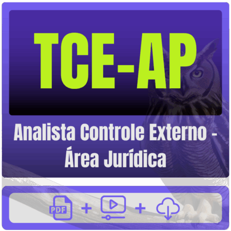 TCE-AP (Analista Controle Externo - Área Jurídica) Pacote - Rateio de Curso | Rateio Concursos | Melhor Site de Rateio