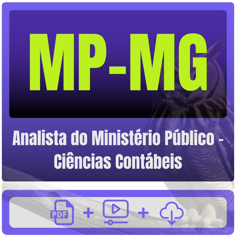 Analista do Ministério Público - Ciências Contábeis MP-MG (Analista do Ministério Público - Ciências Contábeis) Pacote - Rateio de Curso | Rateio Concursos | Melhor Site d