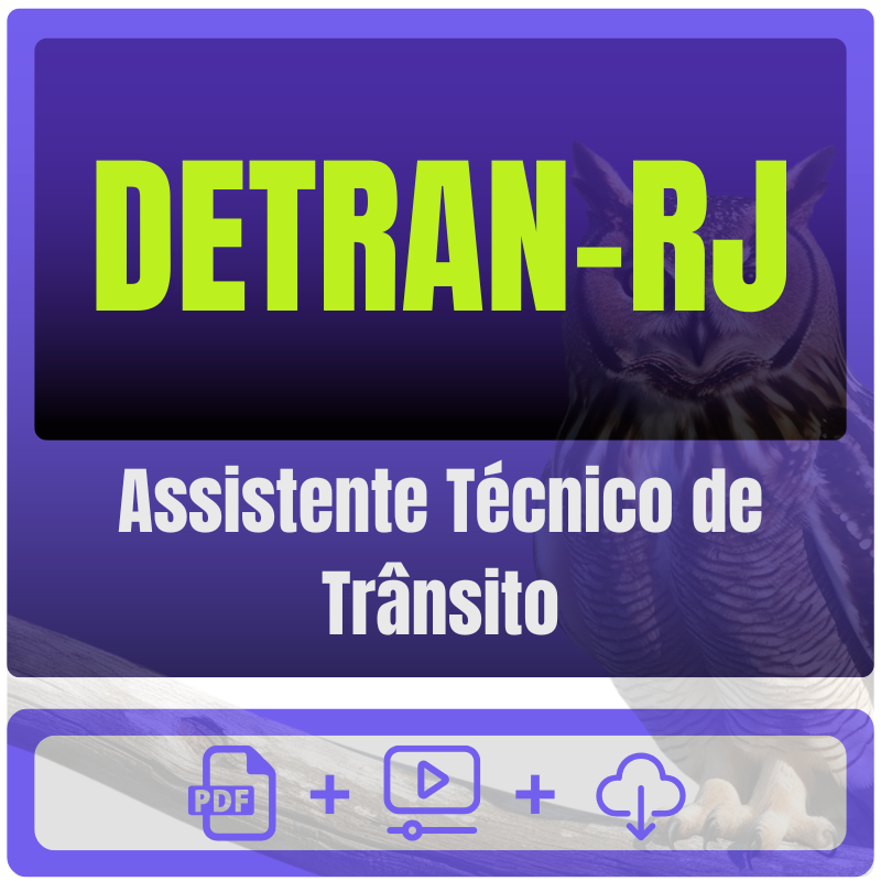 Assistente Técnico de Trânsito DETRAN-RJ (Assistente Técnico de Trânsito) Pacote Completo - Rateio de Curso | Rateio Concursos | Melhor Site de Rateio