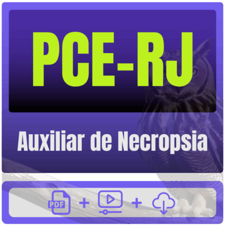 PCE-RJ (Auxiliar de Necropsia) Pacote Completo - Rateio de Curso | Rateio Concursos | Melhor Site de Rateio de Cursos