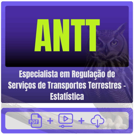 ANTT (Especialista em Regulação de Serviços de Transportes Terrestres - Estatística) Pacote - Rateio de Curso | Rateio