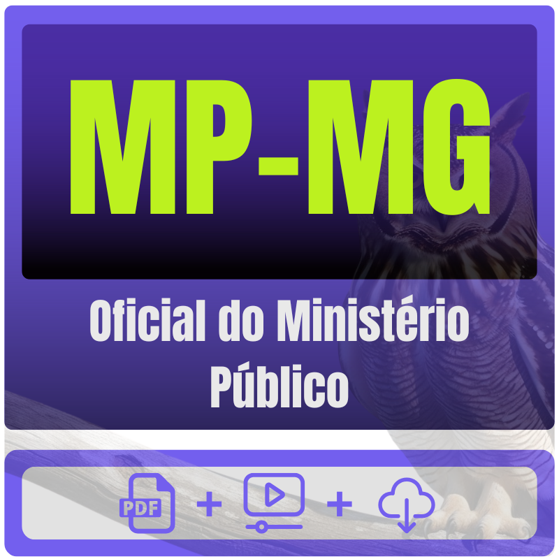 Oficial do Ministério Público MP-MG (Oficial do Ministério Público) Pacote - Rateio de Curso | Rateio Concursos | Melhor Site de Rateio de Cursos