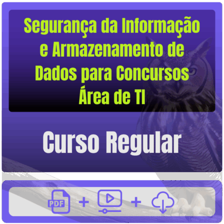 Segurança da Informação e Armazenamento de Dados para Concursos (Área de TI) - Curso Regular - Rateio de Curso | Rateio