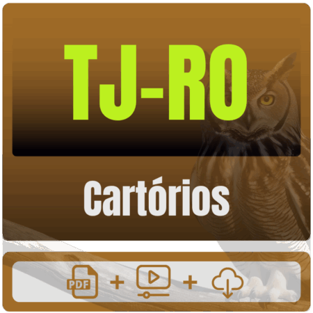 Cartórios do TJ-RO - Pacote Teórico - Pós-Edital - 2025 - Rateio de Curso | Rateio Concursos | Melhor Site de Rateio de