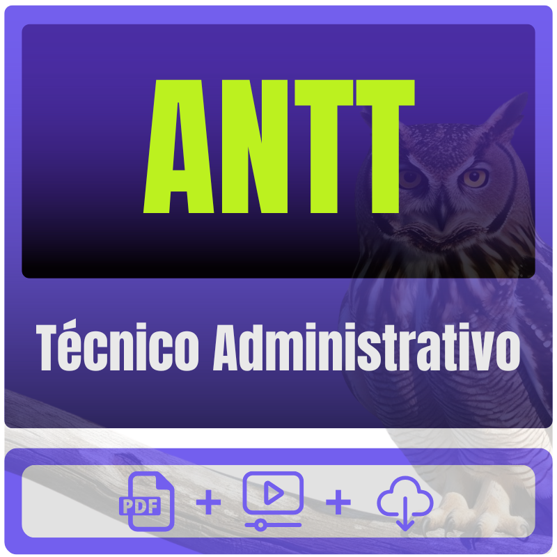 Técnico Administrativo ANTT (Técnico Administrativo) Pacote - Rateio de Curso | Rateio Concursos | Melhor Site de Rateio de Cursos
