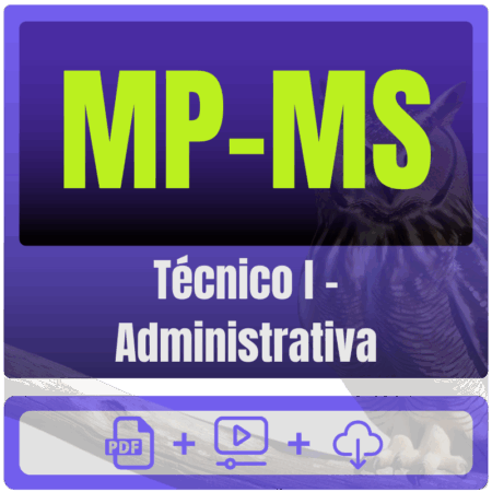 MP-MS (Técnico I - Administrativa) Pacote Completo - Rateio de Curso | Rateio Concursos | Melhor Site de Rateio de Curs
