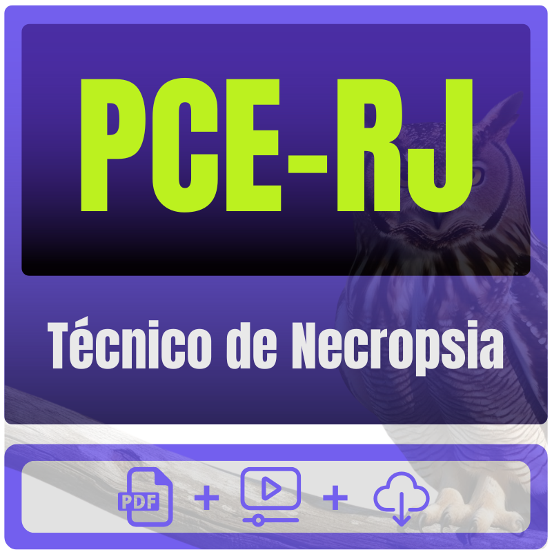 Técnico de Necropsia PCE-RJ (Técnico de Necropsia) Pacote - Rateio de Curso | Rateio Concursos | Melhor Site de Rateio de Cursos