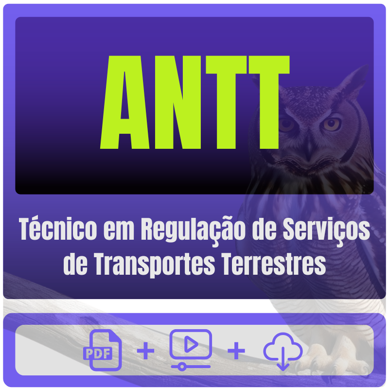 Técnico em Regulação de Serviços de Transportes Terrestres ANTT (Técnico em Regulação de Serviços de Transportes Terrestres) Pacote Conhecimentos Básicos - Rateio de Curso | Rate
