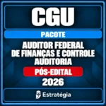 Pacote Estratégia CGU Auditor Federal de Finanças e Controle — Auditoria, 2026, Pós-Edital — RCPC