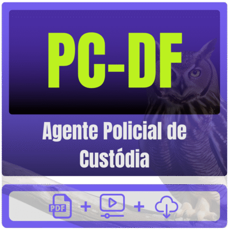 PC-DF (Agente Policial de Custódia) Pacote Completo - Rateio de Curso | Rateio Concursos | Melhor Site de Rateio de Cur