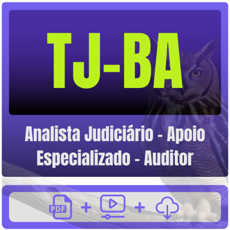 TJ-BA (Analista Judiciário - Apoio Especializado - Auditor) Pacote - Rateio de Curso | Rateio Concursos | Melhor Site d