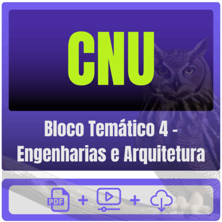 CNU (Bloco Temático 4 - Engenharias e Arquitetura) Pós-Edital - 2025 - Rateio de Curso | Rateio Concursos | Melhor Site