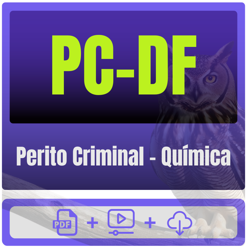 Perito Criminal - Química PC-DF - Polícia Científica (Perito Criminal - Química) Pacote - Rateio de Curso | Rateio Concursos | Melhor Site de Rat