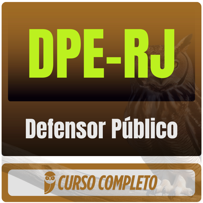 Defensor Público DPE-RJ (Defensor Público) Pós-Edital - 2026 - Rateio de Curso | Rateio Concursos | Melhor Site de Rateio de Cursos