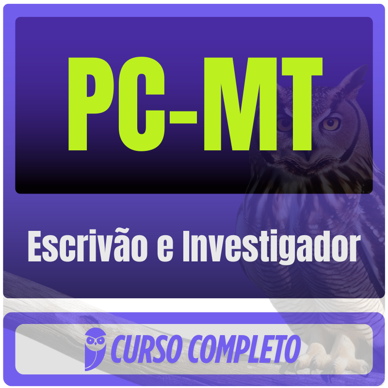 Escrivão e Investigador PC-MT (Escrivão e Investigador) Pacote - Rateio de Curso | Rateio Concursos | Melhor Site de Rateio de Cursos