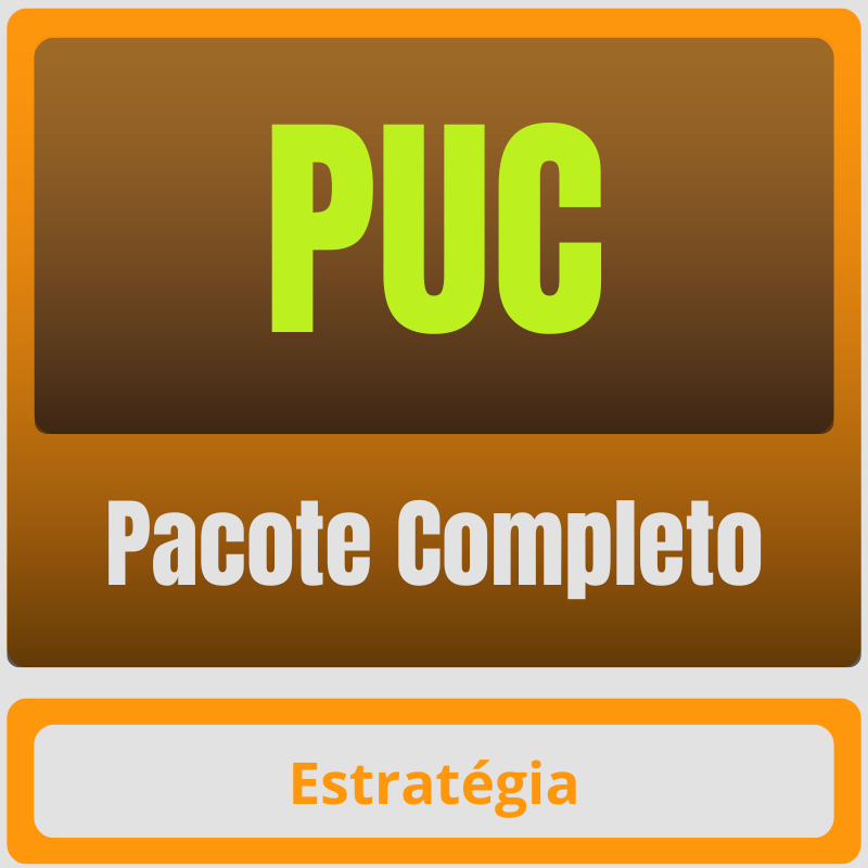 PUC PUC - Pacote Completo - Rateio de Curso | Rateio Concursos | Melhor Site de Rateio de Cursos