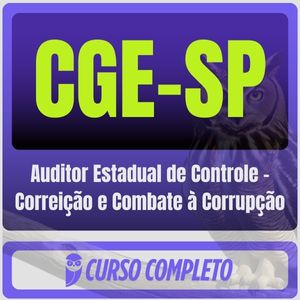 CGE-SP (Auditor Estadual de Controle - Correição e Combate à Corrupção) Pós-Edital - 2025 - Rateio de Curso | Rateio Co