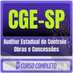 CGE-SP (Auditor Estadual de Controle - Obras e Concessões) Pós-Edital - 2025 - Rateio de Curso | Rateio Concursos | Mel