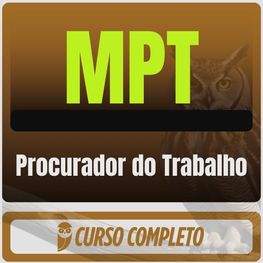 Procurador do Trabalho MPT MPT (Procurador do Trabalho) Pacote Teórico - 2026 - Rateio de Curso | Rateio Concursos | Melhor Site de Rateio de Curs