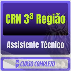 Assistente Técnico CRN 3ª Região (Assistente Técnico) Pós-Edital - 2026 - Rateio de Curso | Rateio Concursos | Melhor Site de Rateio de Cu