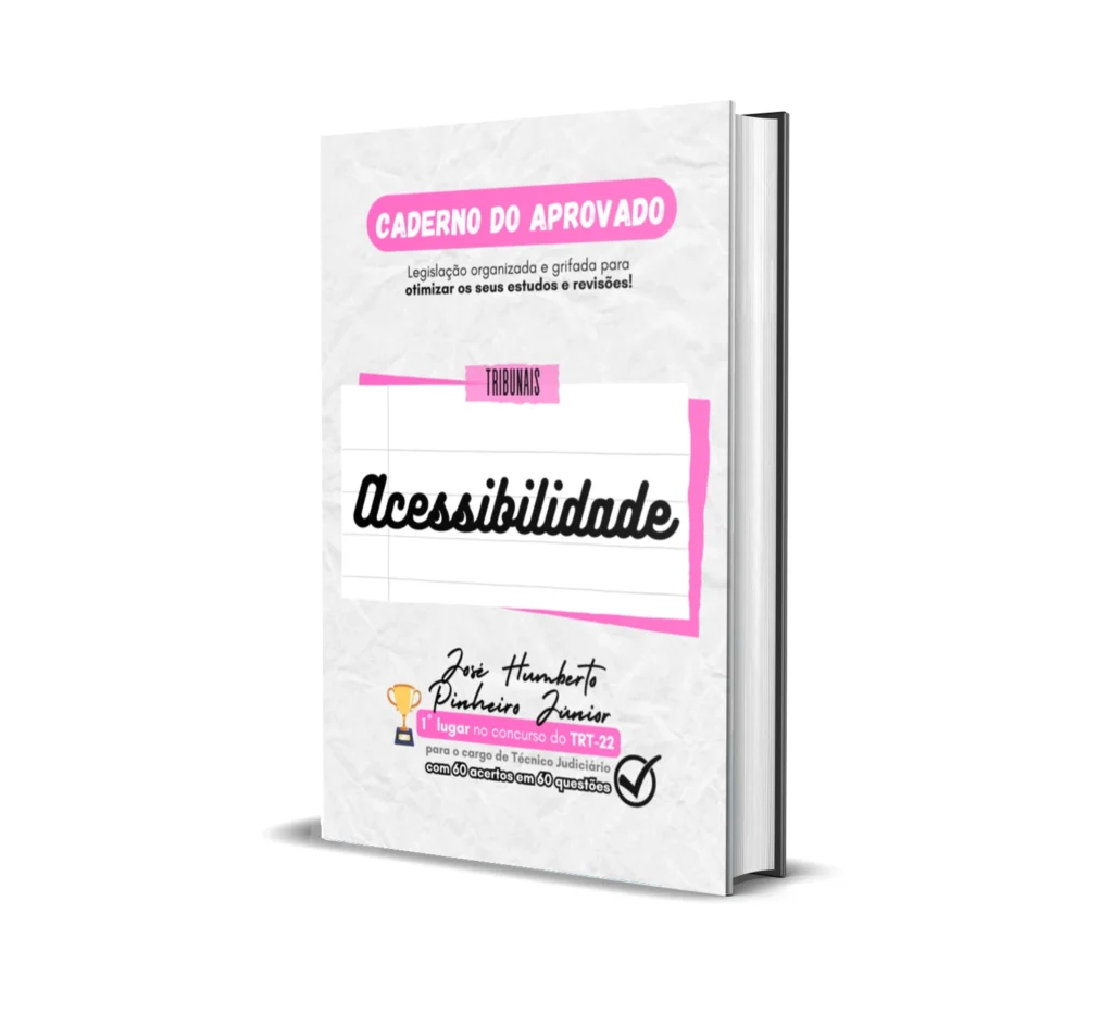 Rateio caderno do aprovado - Acessibilidade Acessibilidade - Caderno do Aprovado - Rateio de Curso | Rateio Concursos | Melhor Site de Rateio de Cursos