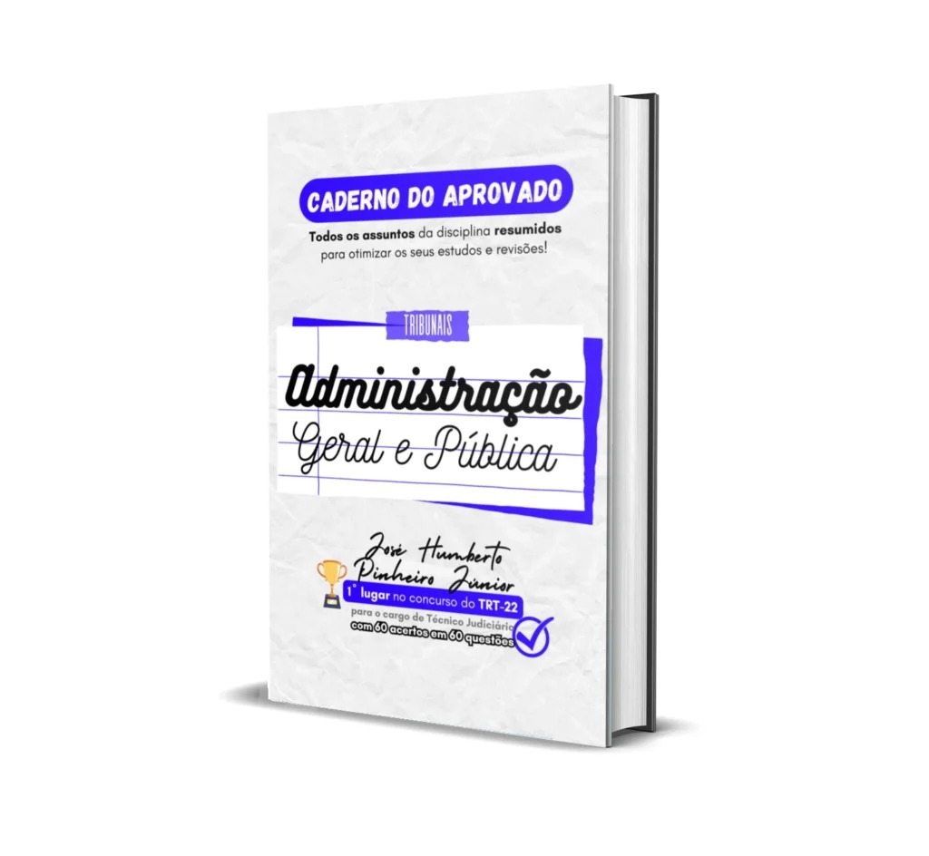 Rateio caderno do aprovado - administração geral e pública Administração Geral e Pública + Gestão de Pessoas - Caderno do Aprovado - Rateio de Curso | Rateio Concursos | Melhor S