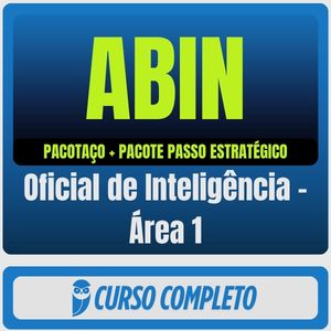 ABIN (Oficial de Inteligência - Área 1) Pacotaço - Pacote Teórico + Pacote Passo Estratégico - Rateio de Curso | Rateio