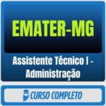 EMATER-MG (Assistente Técnico I - Administração) Pacote - Rateio de Curso | Rateio Concursos | Melhor Site de Rateio de
