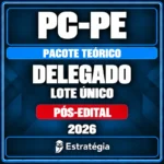 Rateio PC-PE (Delegado) Pacote Teórico - 2026 (Pós-Edital) - Lote Único