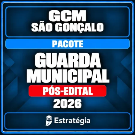GCM São Gonçalo — Guarda Municipal. Pacote 2026, Pós-Edital.