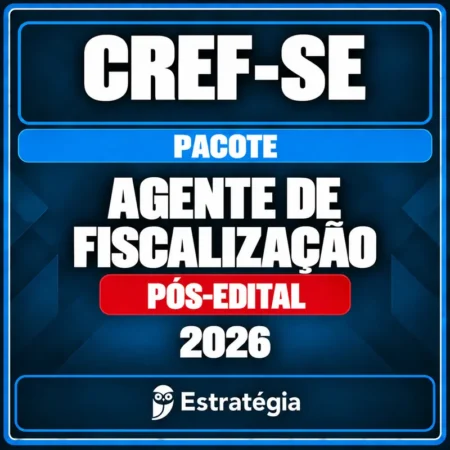 Rateio CREF-SE (Agente de Fiscalização) Pacote - 2026 (Pós-Edital)